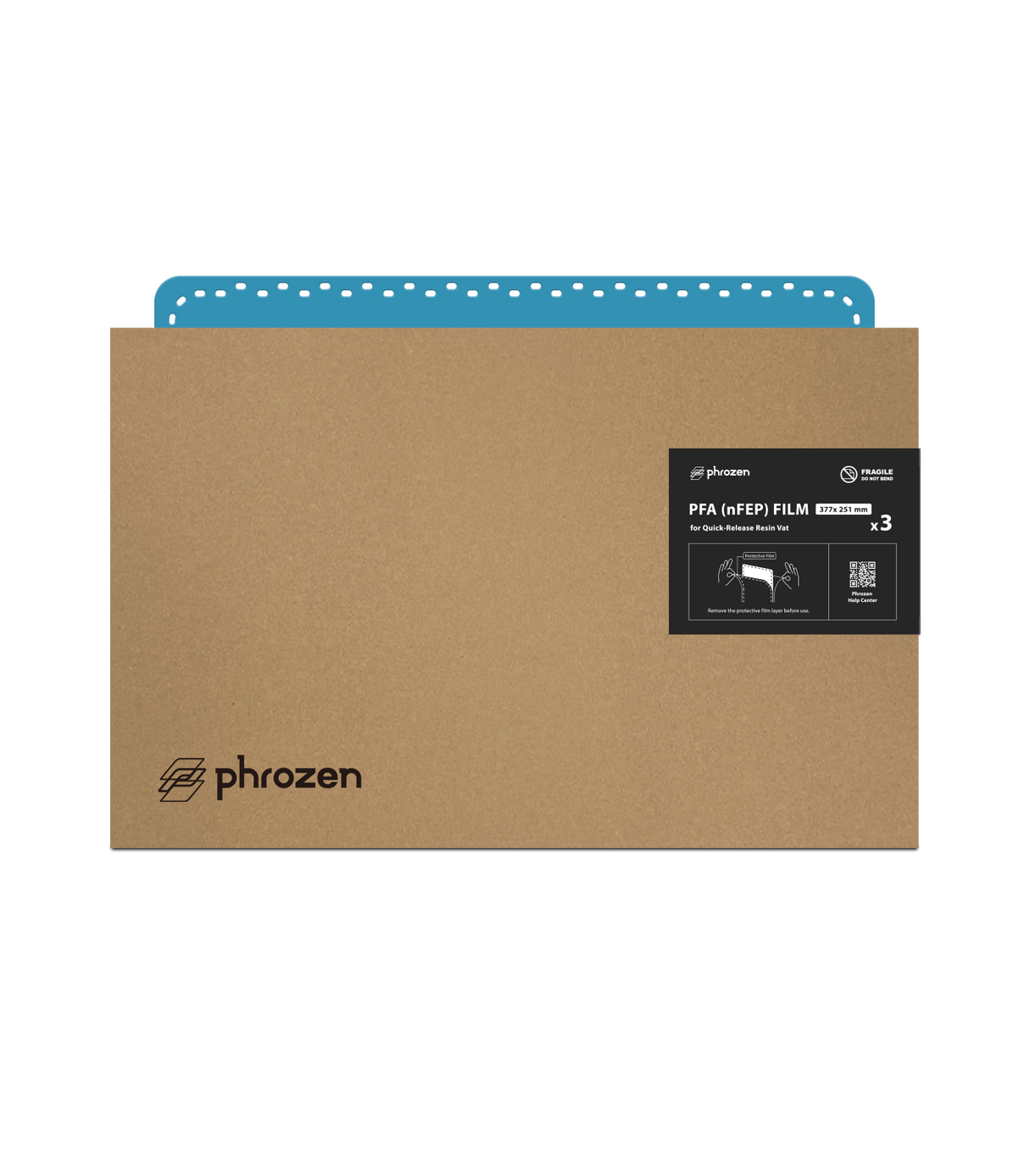 Phrozen PFA(nFEP)離型膜Mighty Revo 16K MAX 快拆膜樹脂槽適用(3 片裝)
