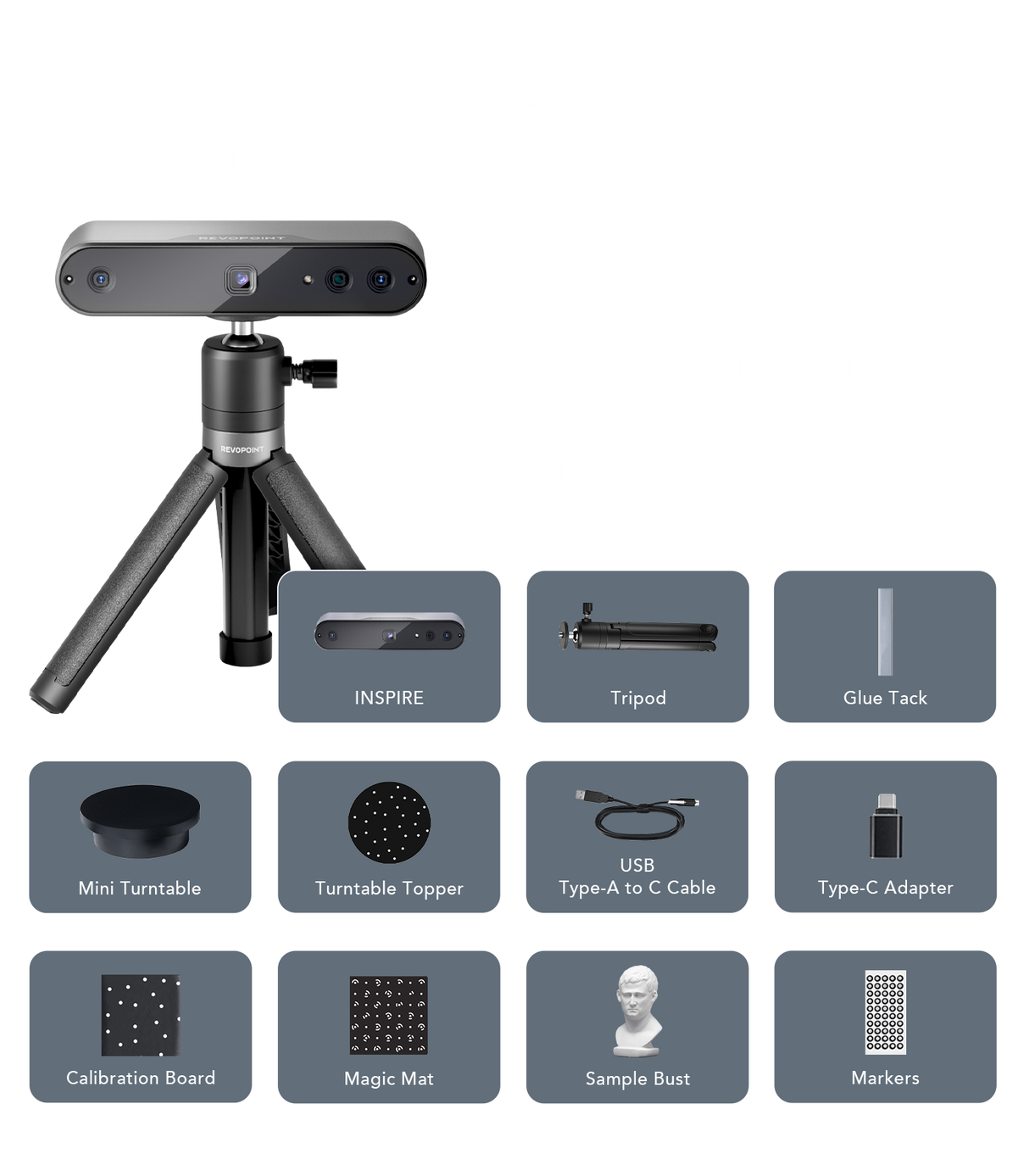 Revopoint INSPIRE 3D 掃描器標準組合包 (福利品)