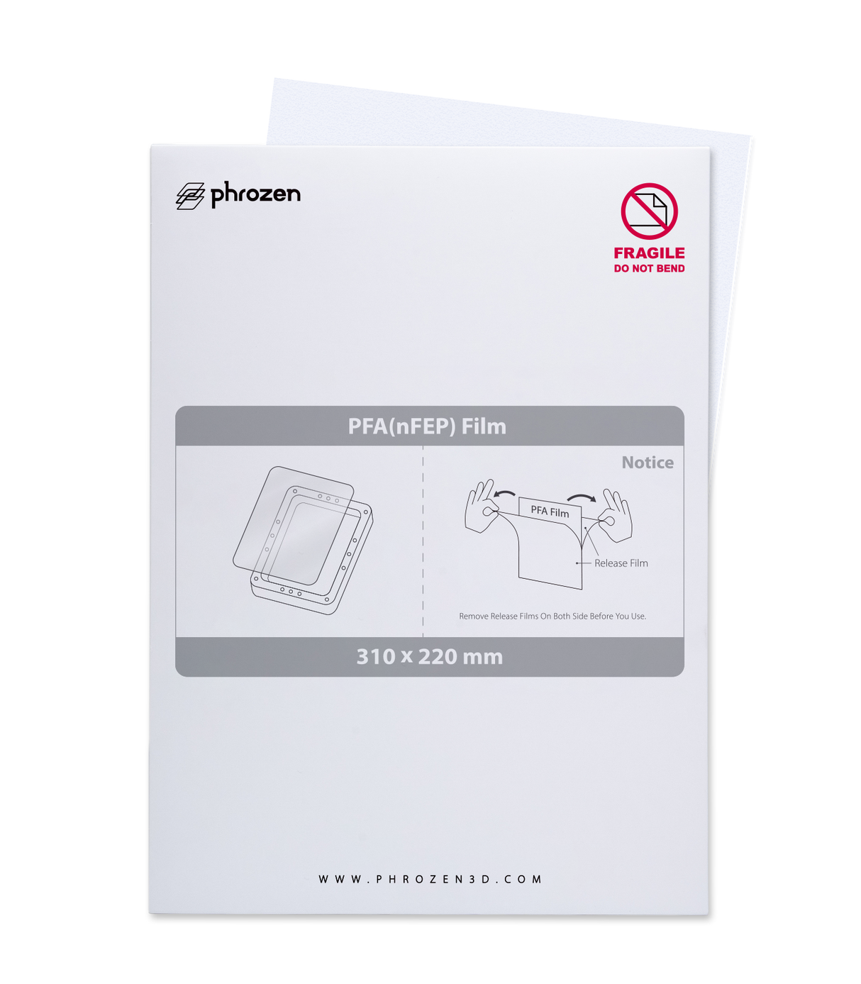 Phrozen PFA (nFEP) 離型膜 -10” Mighty Series(310 x 220 mm)