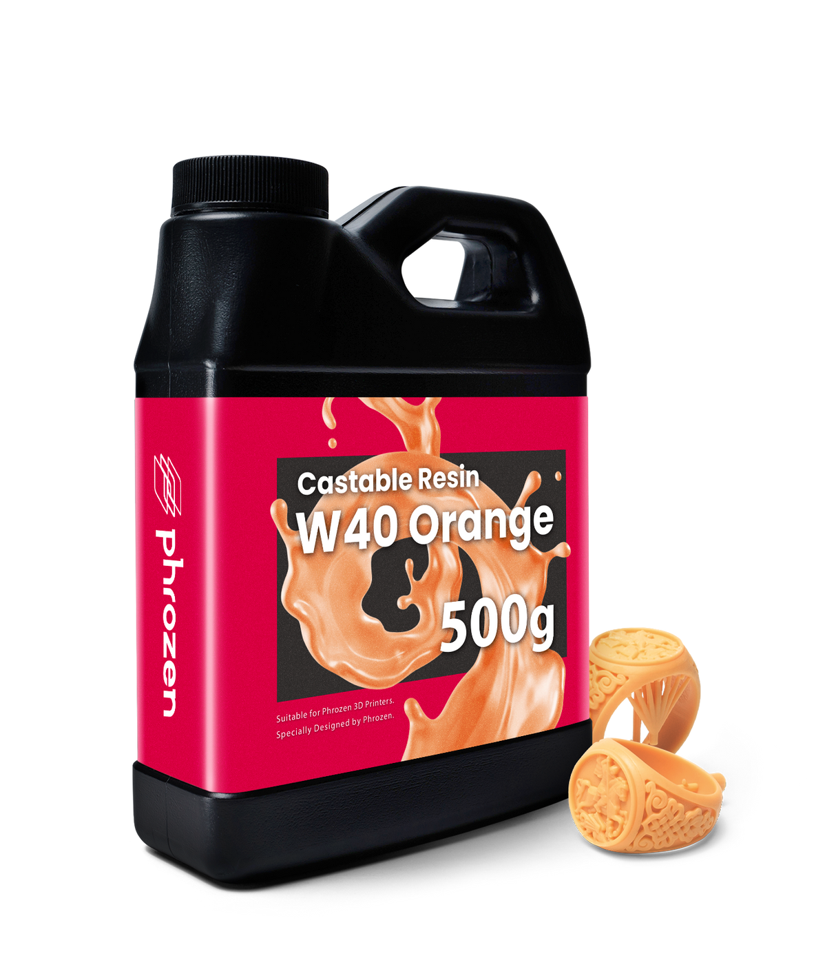 Phrozen 珠寶可鑄造金工 W40樹脂-橘