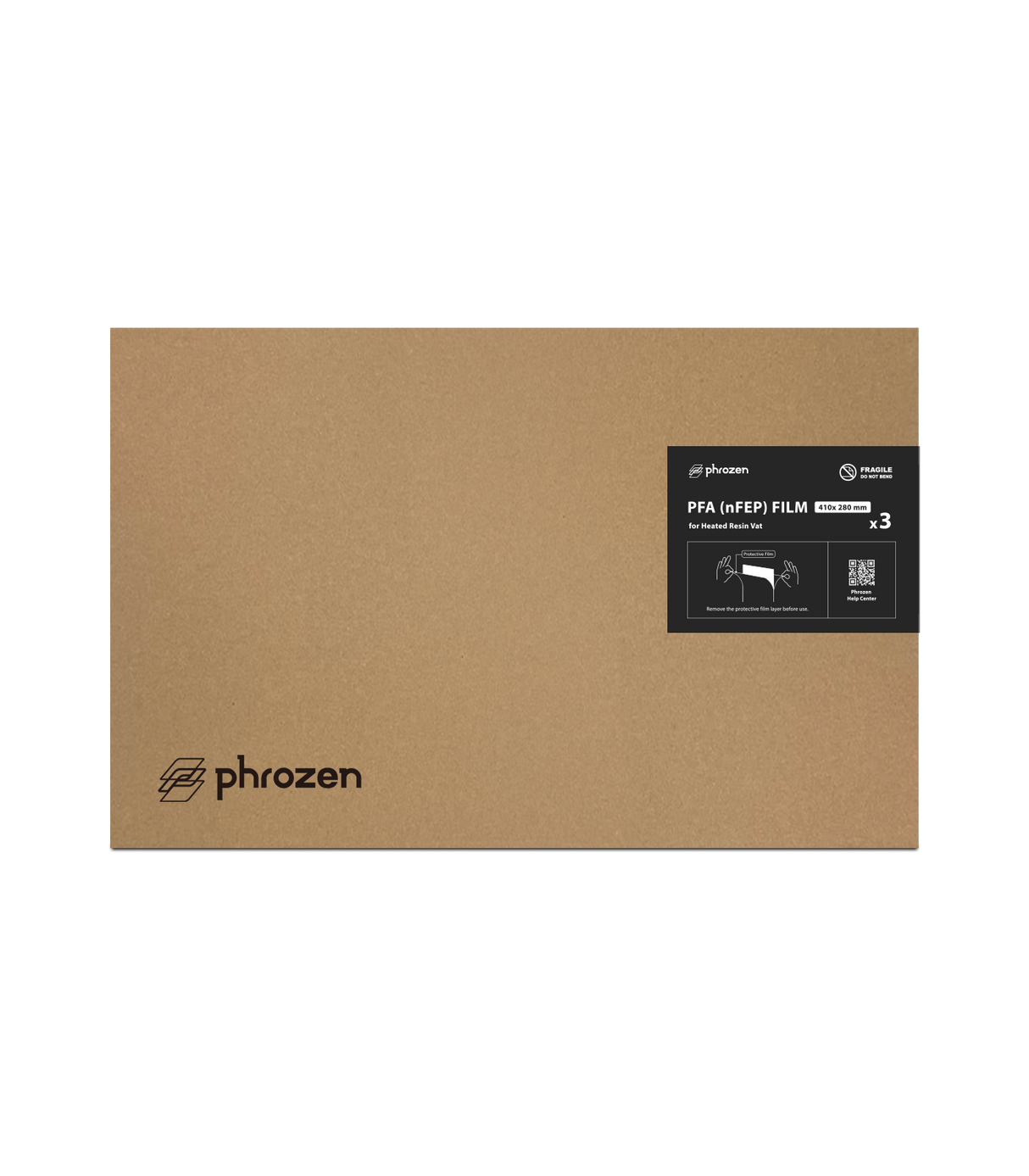Phrozen PFA（nFEP）離型膜Mighty Revo 16K MAX 加熱樹脂槽適用（3 片裝）